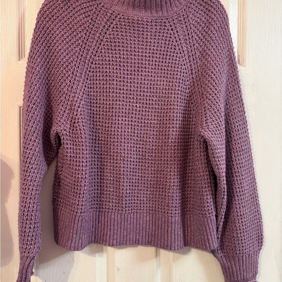 American Eagle Outfitters Plum Turtleneck Sweater - Picture 4 of 5